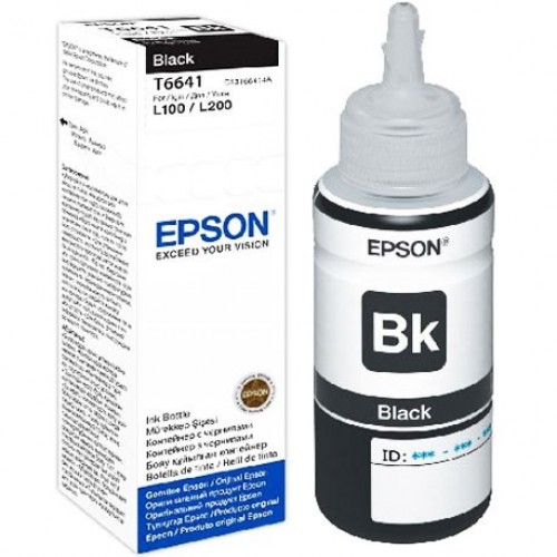 EPSON Bouteille d'encre noire pour Imprimante L382 - Ink Bottle 664  (C13T66414A)