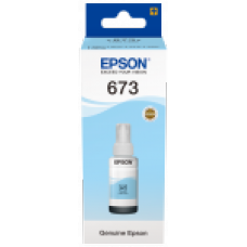 EPSON BOUTEILLE D'ENCRE CYAN CLAIR POUR IMPRIMANTE L800 ORIGINAL (C13T67354A)